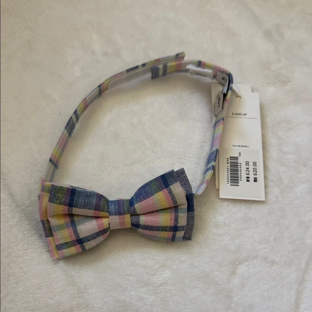 Janie and Jack Multicolor Plaid Bow Headband